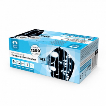 LED svetleća zavesa Crystaline 1,2x1,2m 143 kom hladno bela KAT 312-2